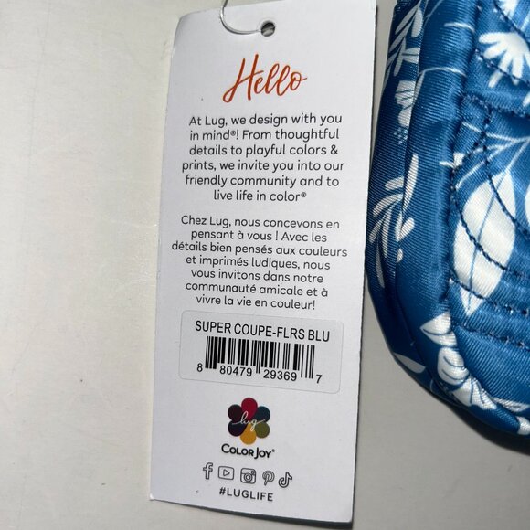 Lug Super Coupe Convertible Crossbody Flourish Blue Belt Bag - Picture 10 of 10